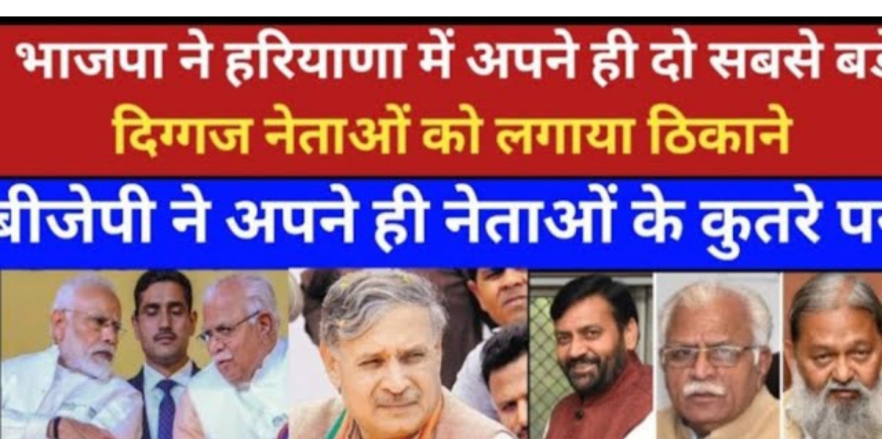 भाजपा पार्टी के दो नेता लगे ठिकाने